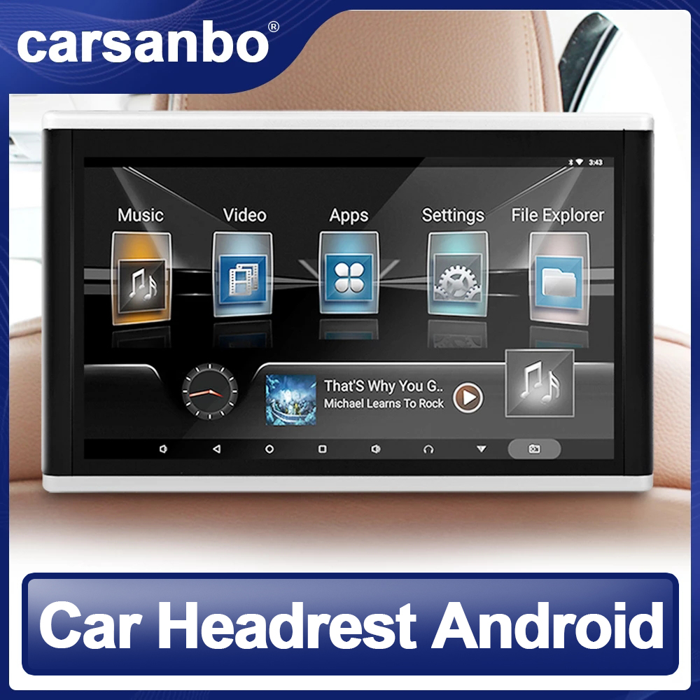 Carsanbo ڵ HD Headrest ÷ ġ ũ 10..